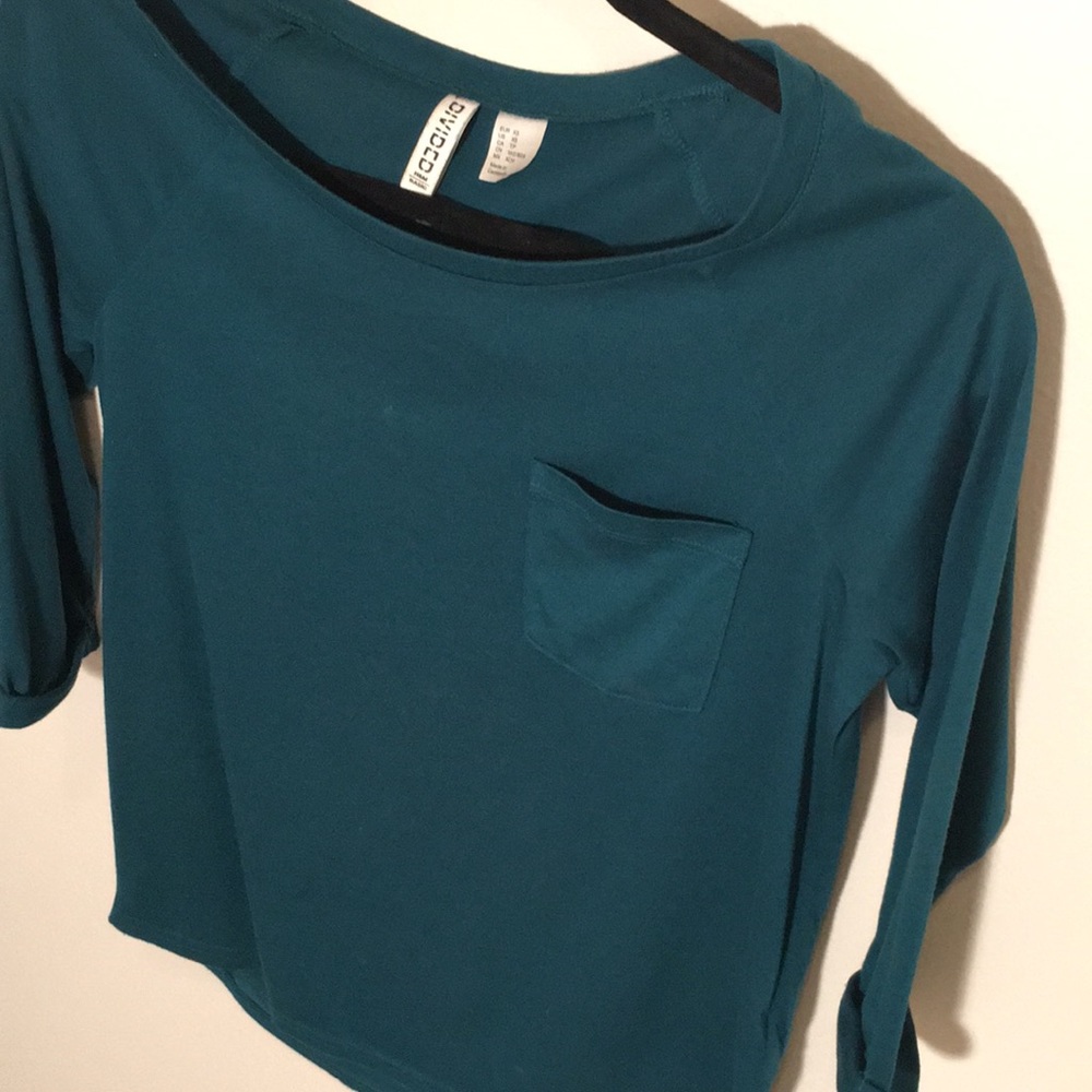 Dark Teal Half Sleeve Shirt